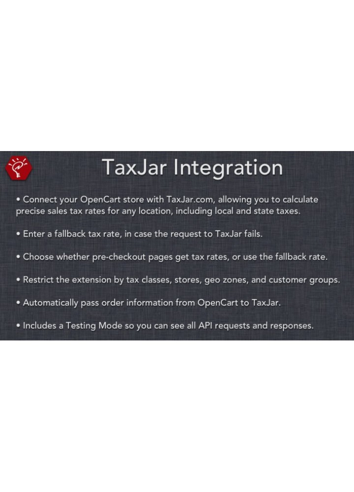 TaxJar Integration